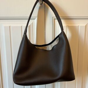 Brown Vegan Leather Hobo Bag